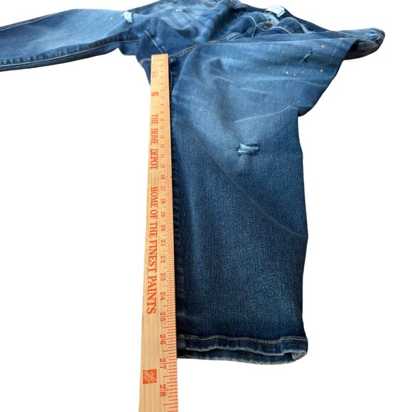 Lane Bryant Womens Plus Size 26 Distressed Denim Jeans With Paint Splatter - Picture 8 of 8